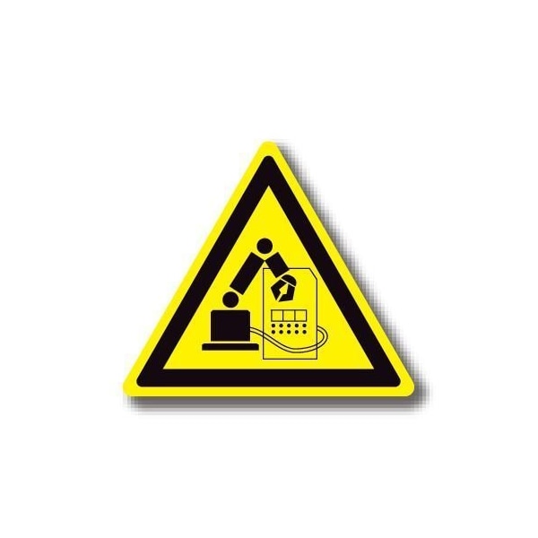 Ergomat 24in TRIANGLE SIGNS - Machine Area DSV-SIGN 576 #1228 -UEN - main